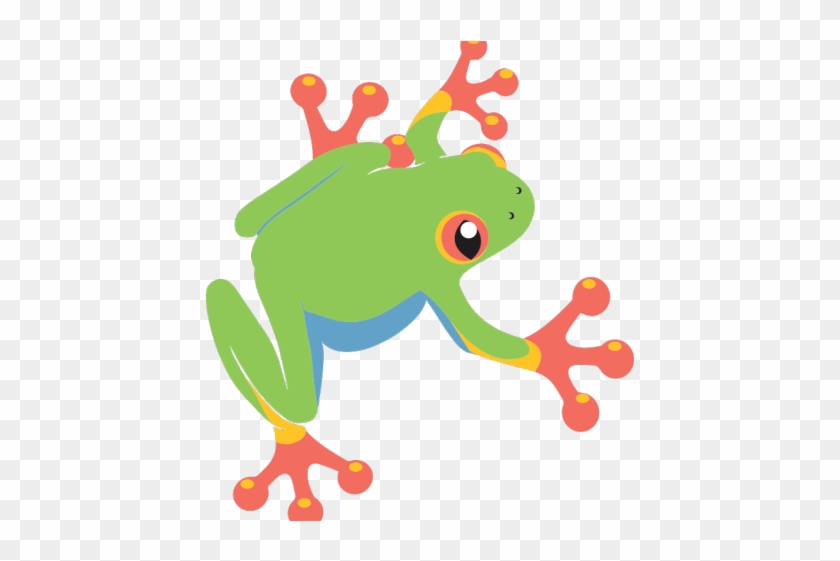 Cartoon Pic Of Green Tree Frog - Green Tree Frog Cartoon Clipart #4006275