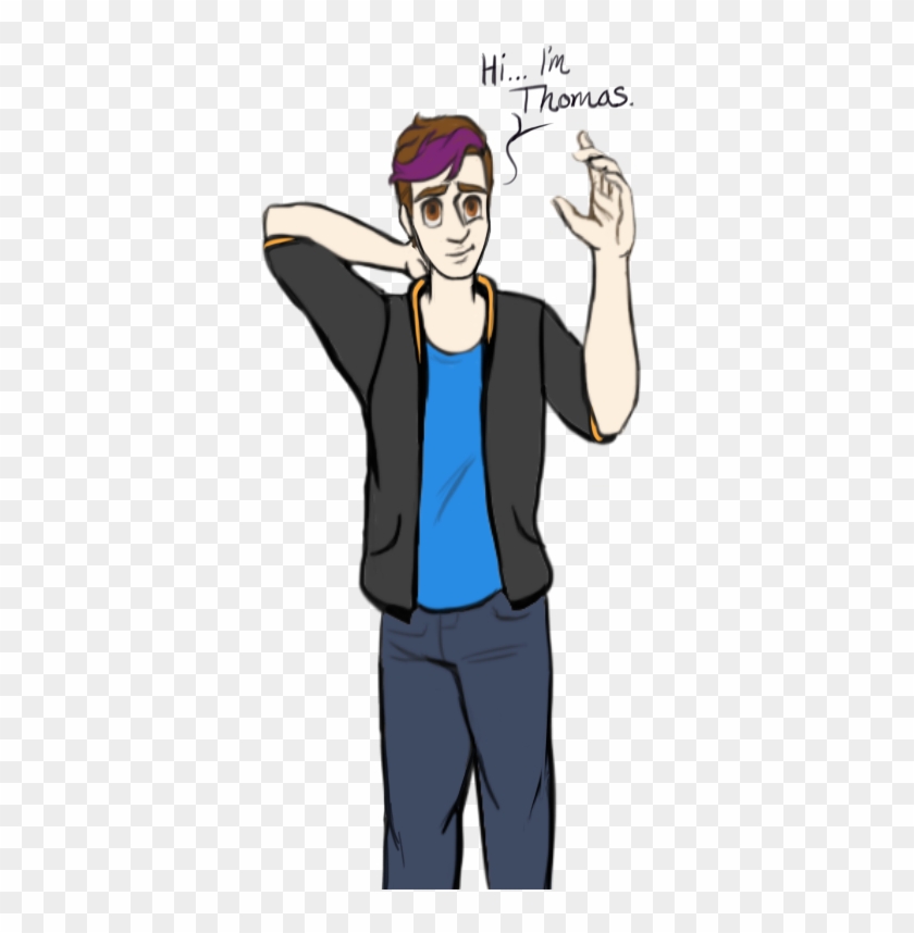 Looking Back On That Last Frame And Thomas Looks A - Cartoon Clipart