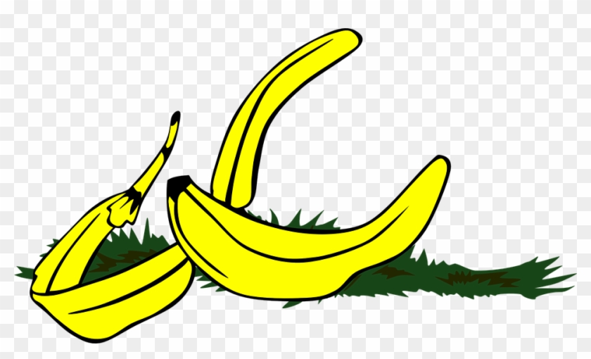 Gambar Kulit Pisang Animasi Clipart #4006468