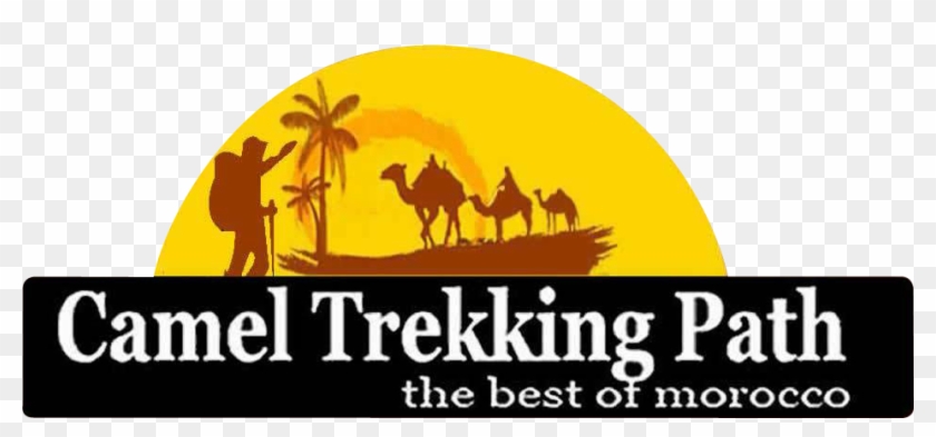 Camel Trekking Path - Silhouette Clipart #4006780