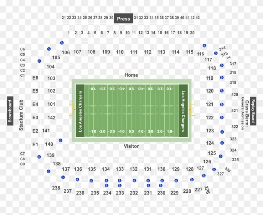 In Defense Of The Big Ten Tournament At Madison Square - Dignity Health Sports Park Main Stadium Seat View Clipart #4007647