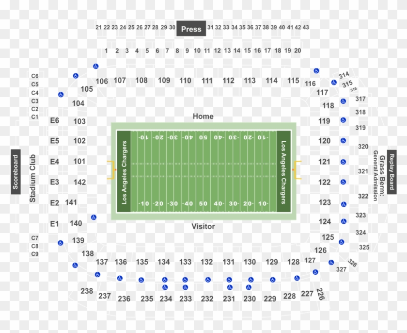 In Defense Of The Big Ten Tournament At Madison Square - Dignity Health Sports Park Main Stadium Seat View Clipart #4007647