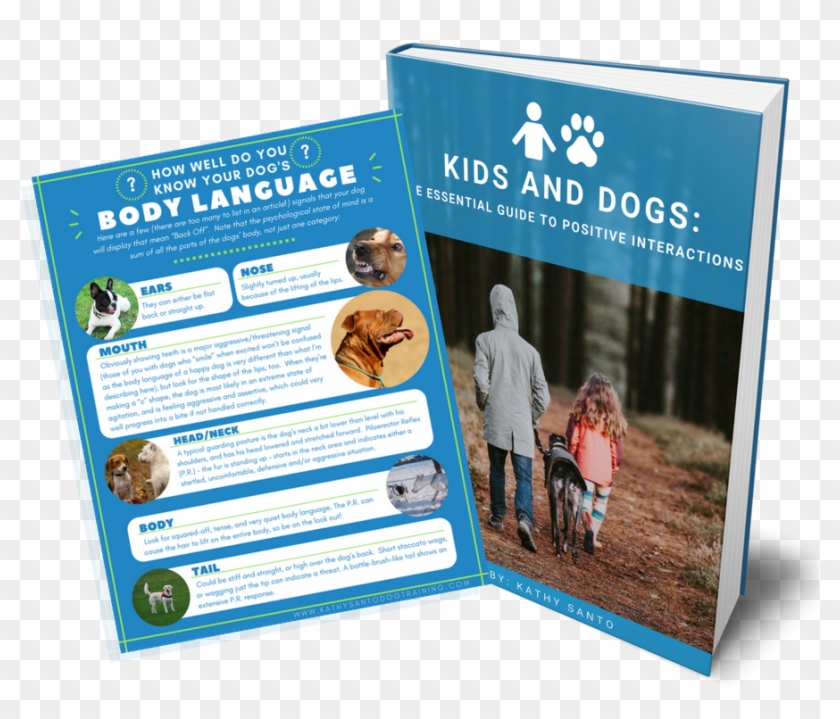 Kids And Dogs - Flyer Clipart #4007879