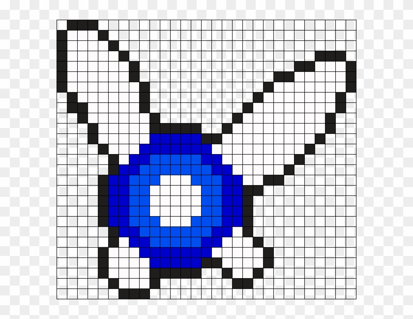 Navi Legend Of Zelda Perler Bead Pattern / Bead Sprite - Pixel Art Zelda Navi Clipart