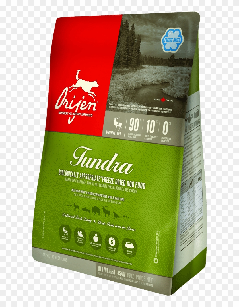 Orijen Grain Free Tundra Adult Freeze Dried Dog Food - Orijen Grain Free Freeze Dried Clipart #4008030