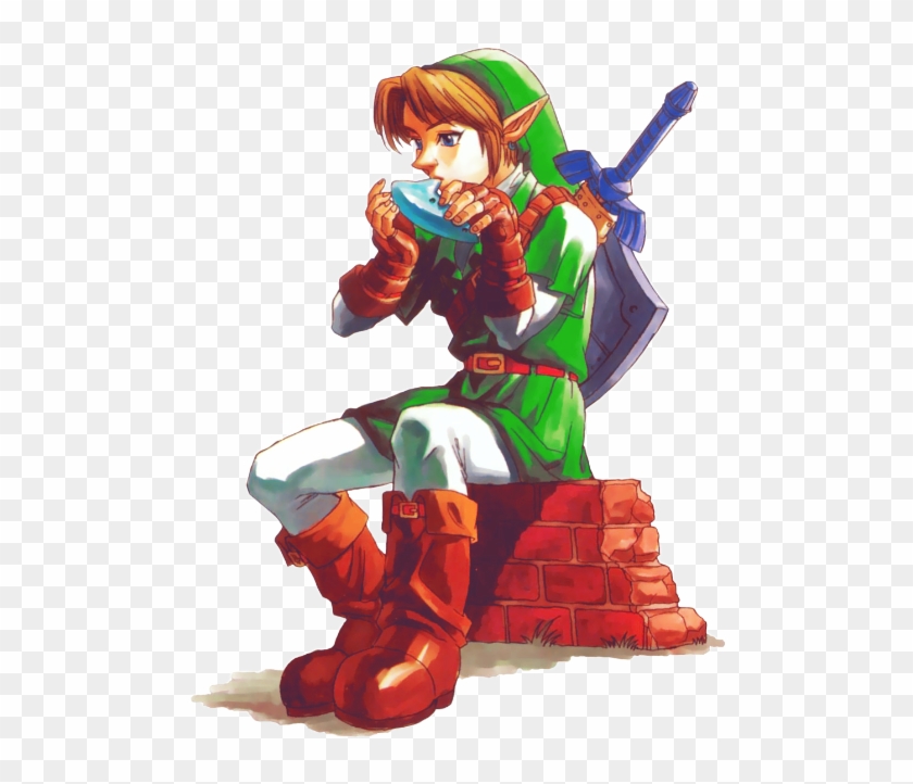 Link My Stuff Nintendo Legend Of Zelda Navi Videogames - Link Legend Of Zelda Ocarina Clipart