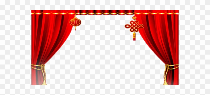 Red Stage Curtains Png Clipart