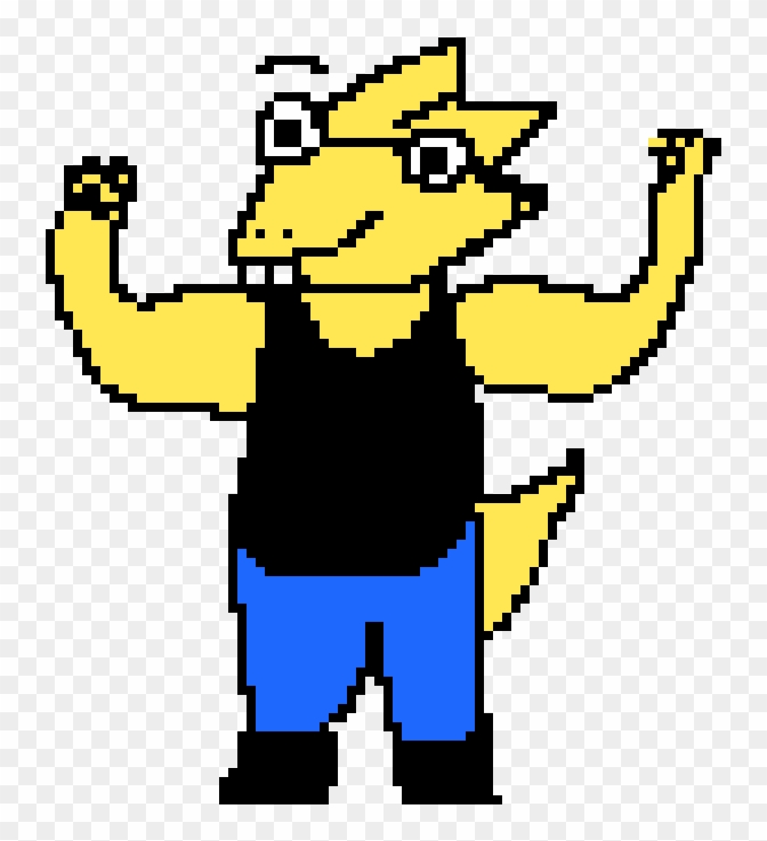 Alphys Sprite - Cartoon Clipart