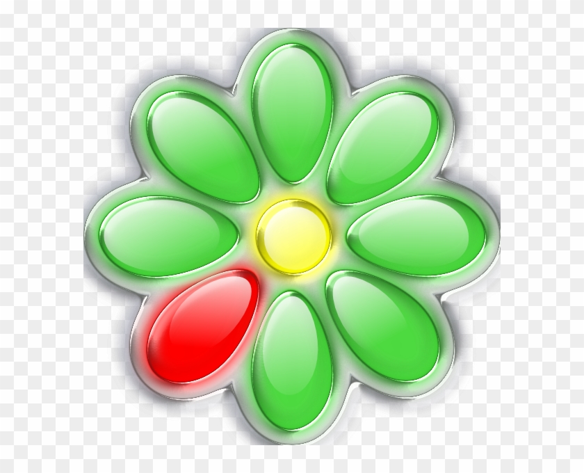 Flower With Green And Red Petals Clipart