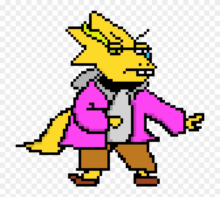 Alphys' - Disbelief Alphys Clipart