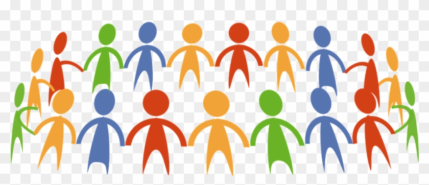 Figures Holding Hands In Circle - Community Engagement Clipart #4009383
