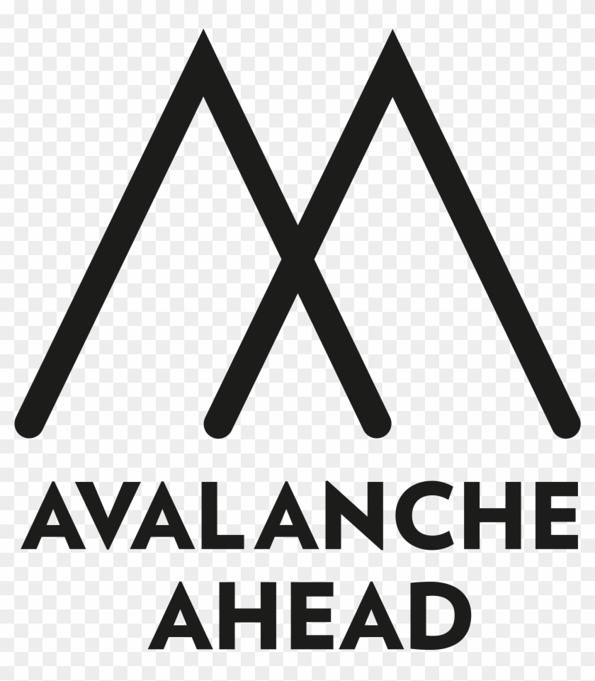 Avalanche Ahead Logo - Triangle Clipart #4009443