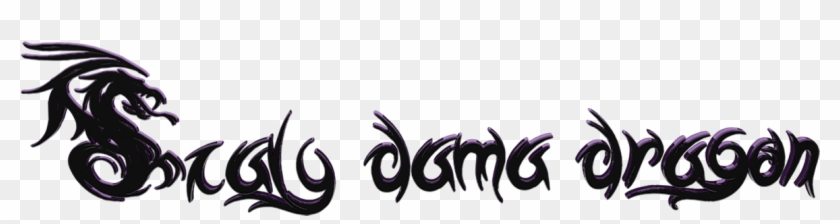 Mil Ideas Scaly Dama Dragon - Calligraphy Clipart