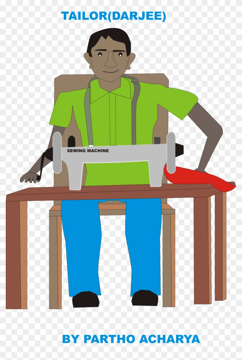 India Clipart Tailor - Male Tailor Clipart - Png Download #4010311