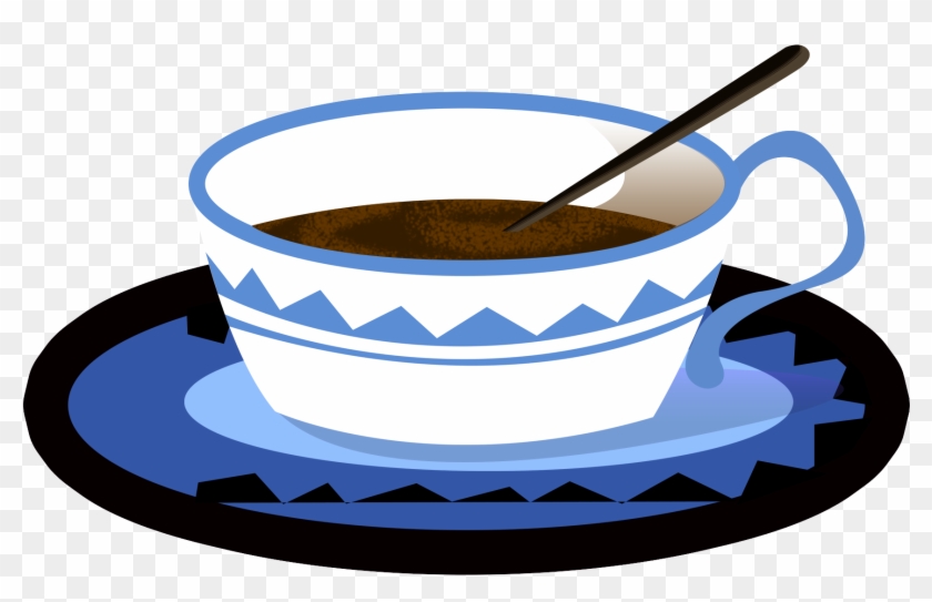 Cup Blue Coffee Drink Png And Psd Clipart #4010365