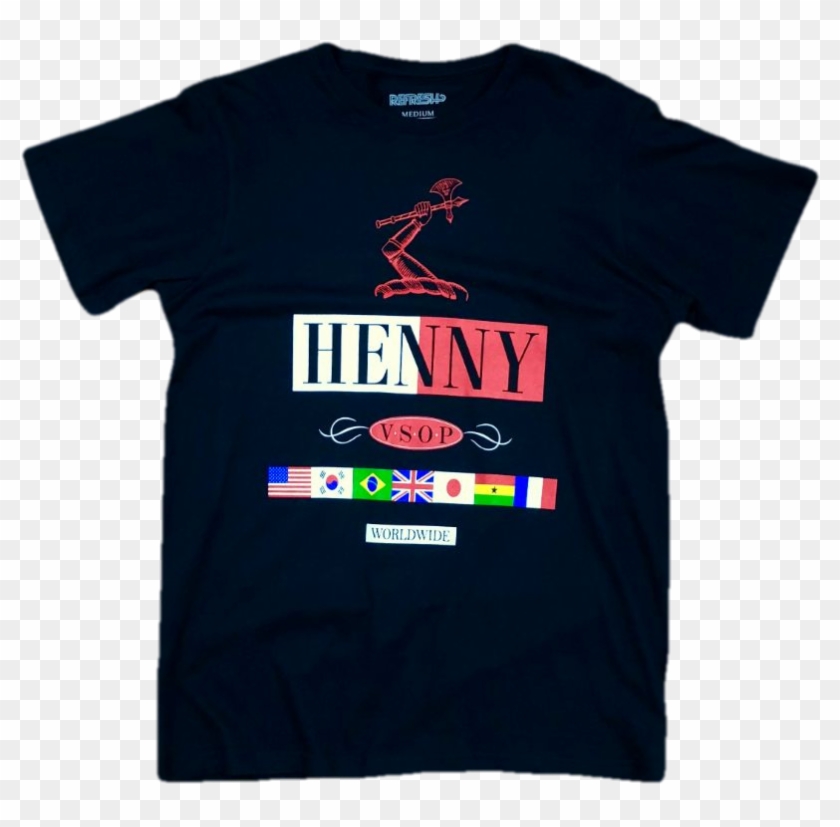 Henny Worldwide T-shirt - Retro T Shirt Clipart #4010944