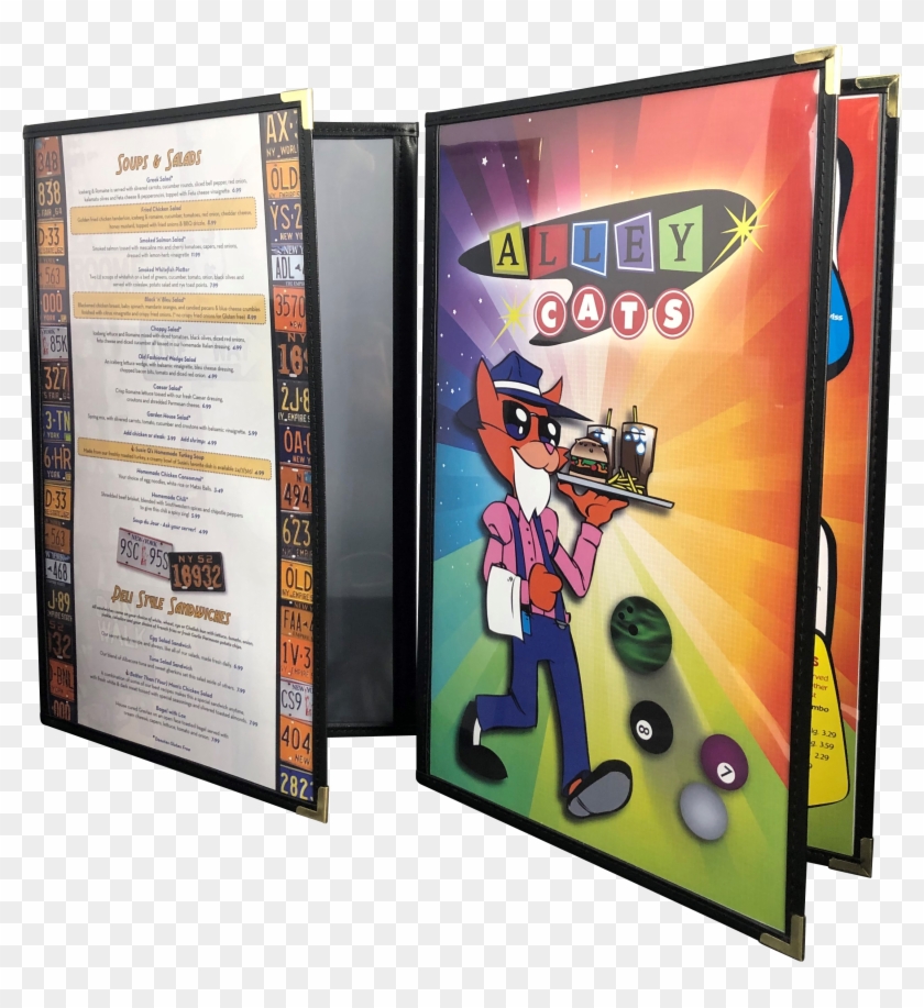 Clear Stitched Menu - Banner Clipart