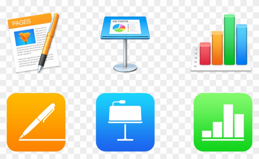 Apple Makes Its Iwork, Imovie & Garageband Productivity - Iwork Mac Clipart