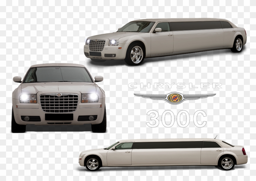 Chrysler 300c White - Limousine Clipart
