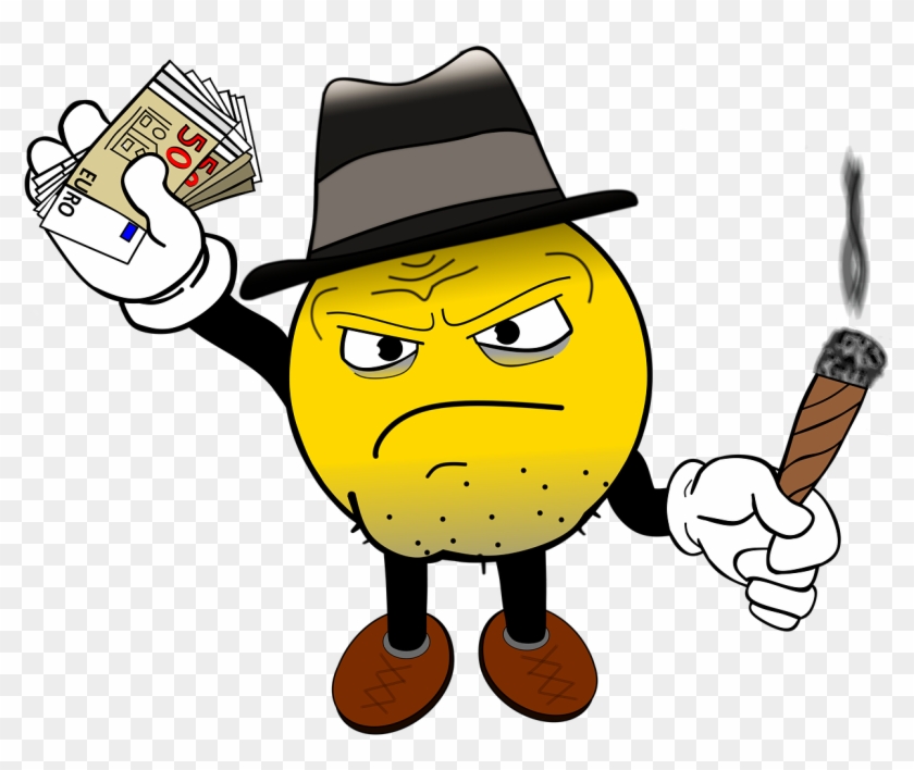 Smiley Smilie Comic Caricature Png Image - Smiley Mafia Clipart