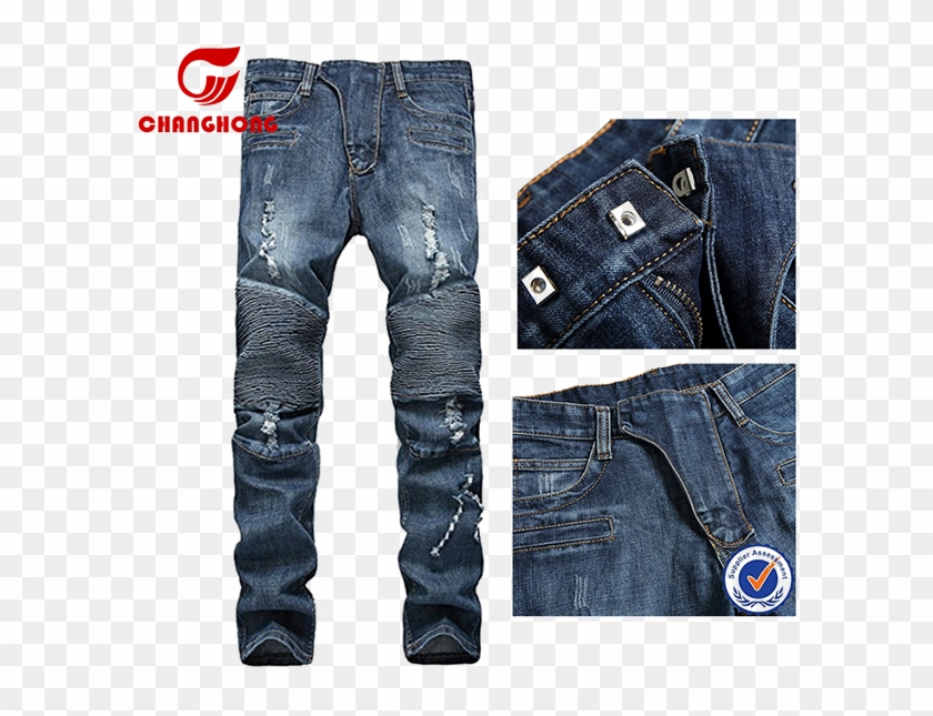 Biker Jeans Free Png Image - Biker Jeans Mens Dark Blue Clipart