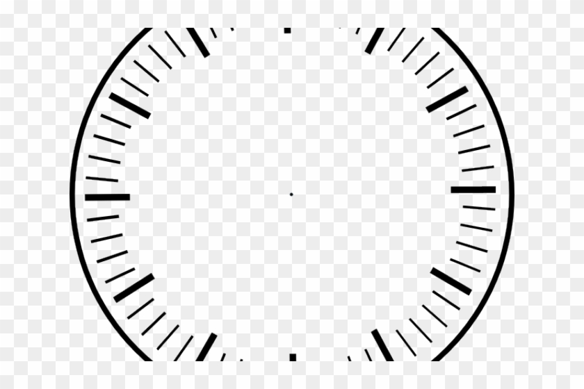 Analog Clock Without Hands - Watch Face Template Png Clipart #4013109