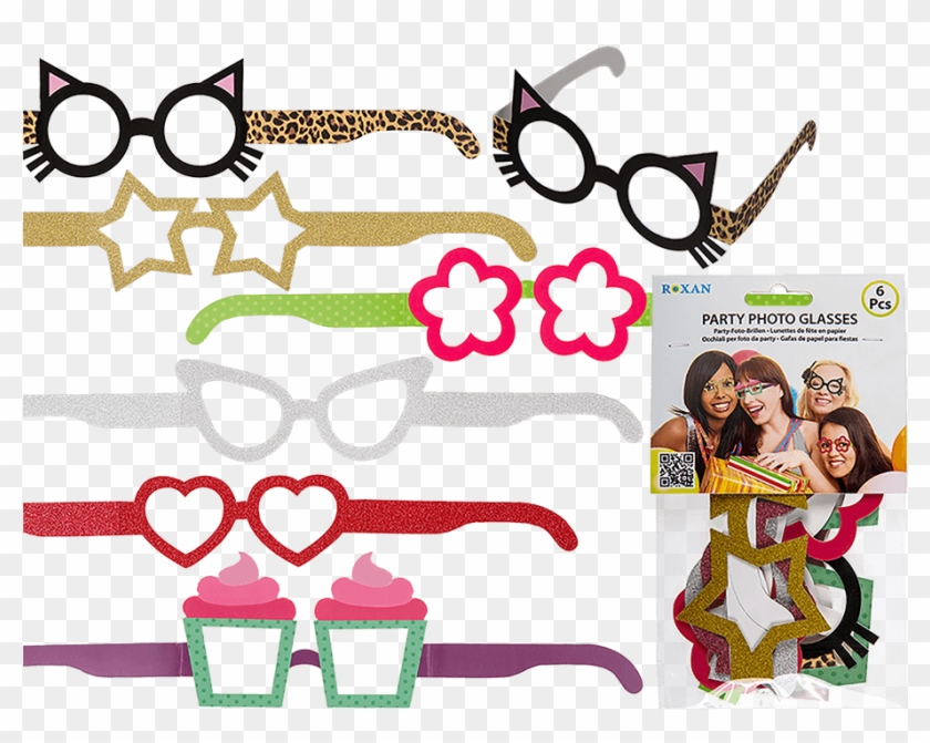 Paper Party Glasses - Paper Party Glasses Png Clipart #4013125