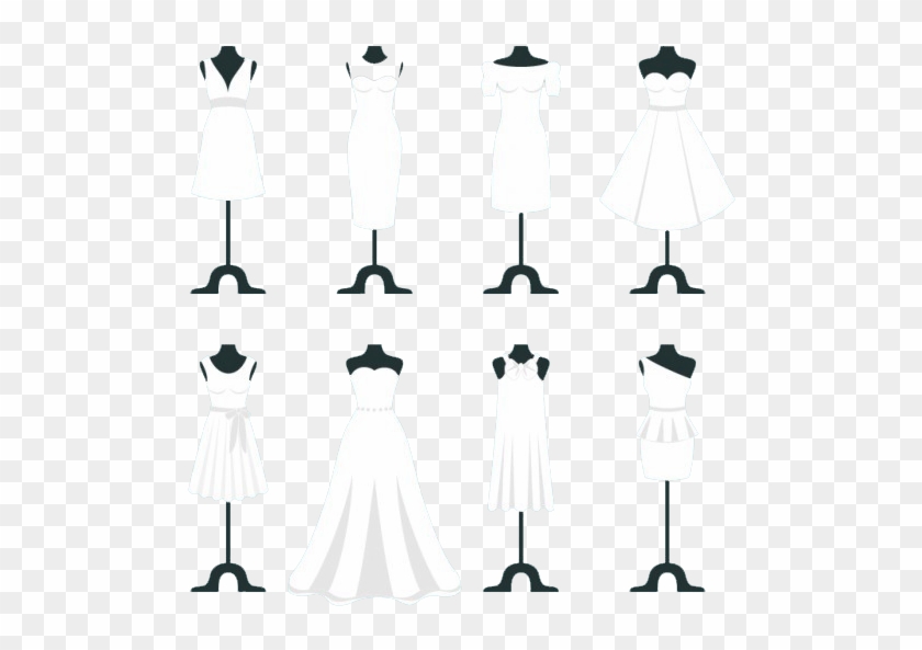 Bride Dresses Free Vector Downloads - Wedding Dress Clipart