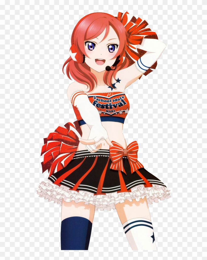 Maki Nishikino Png - Love Live Cheer Outfit Clipart #4013402