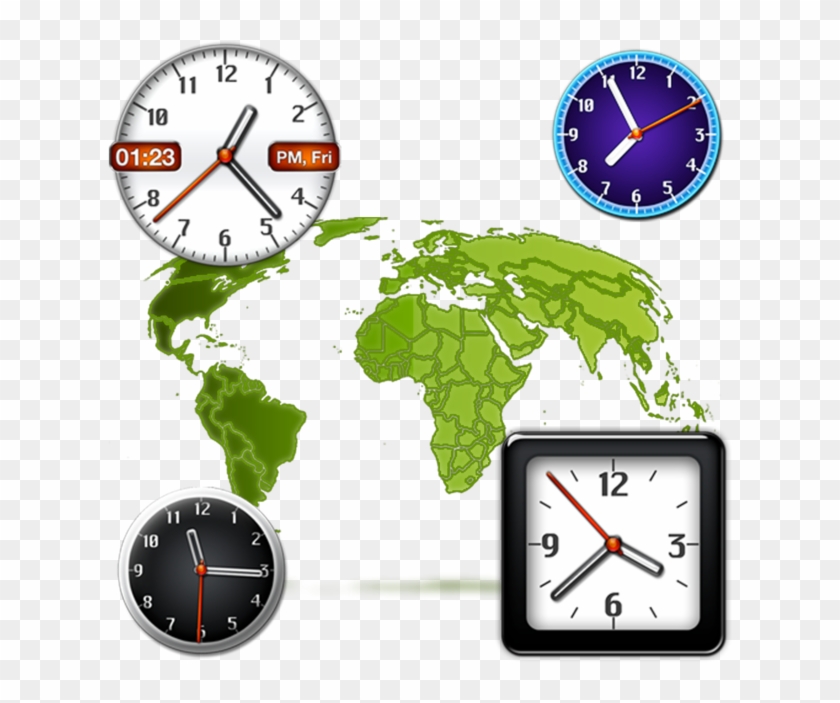 Desktop Clock 4 - Resident Evil World Map Clipart #4013597