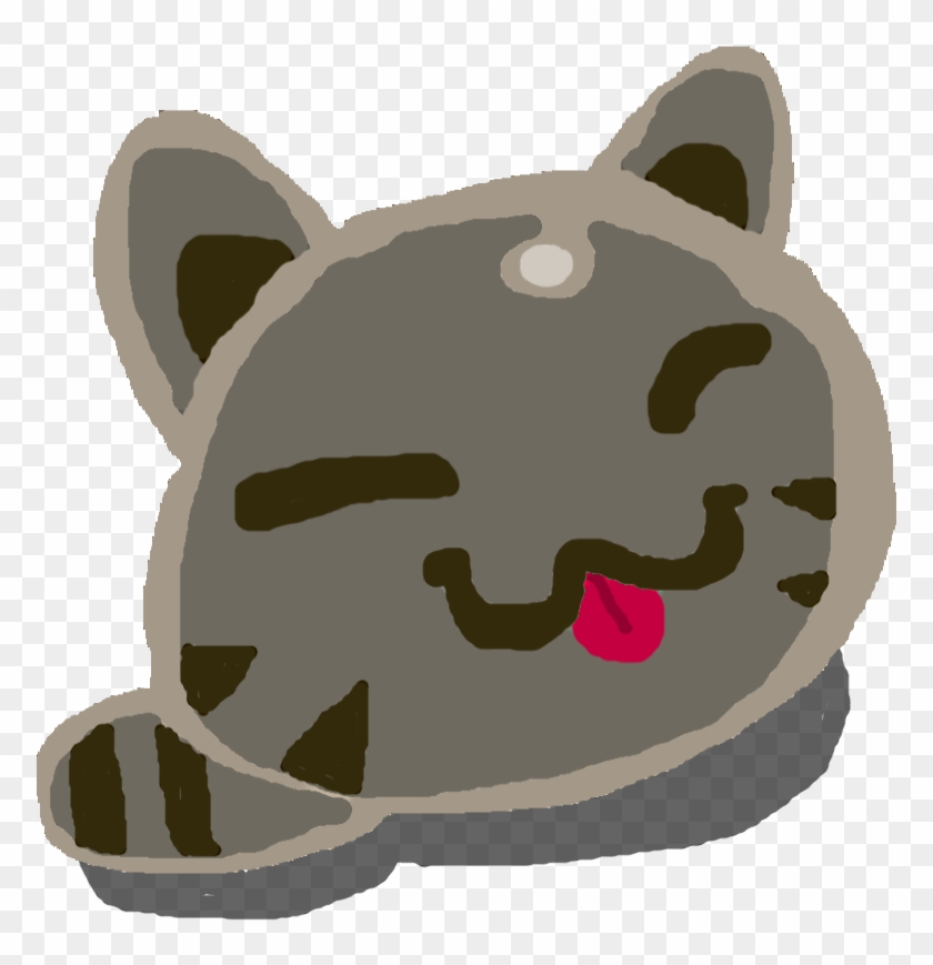 Tabby Slime - Cat Grabs Treat Clipart