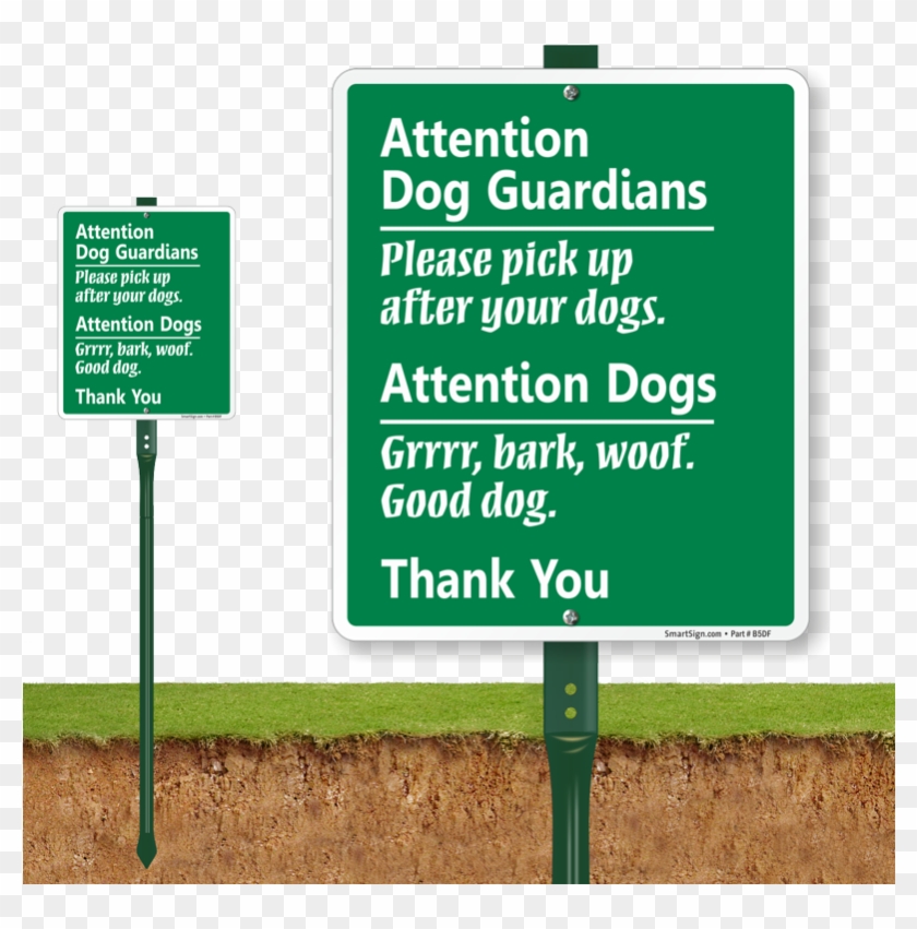 Attention Dog Guardian Sign - Warning German Shepherd Sign Clipart #4014309