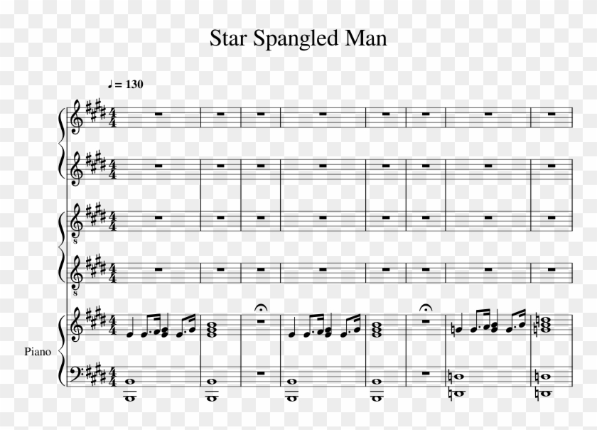 Star Spangled Man Sheet Music 1 Of 22 Pages - Forever Shrek Sheet Music Clipart #4014312