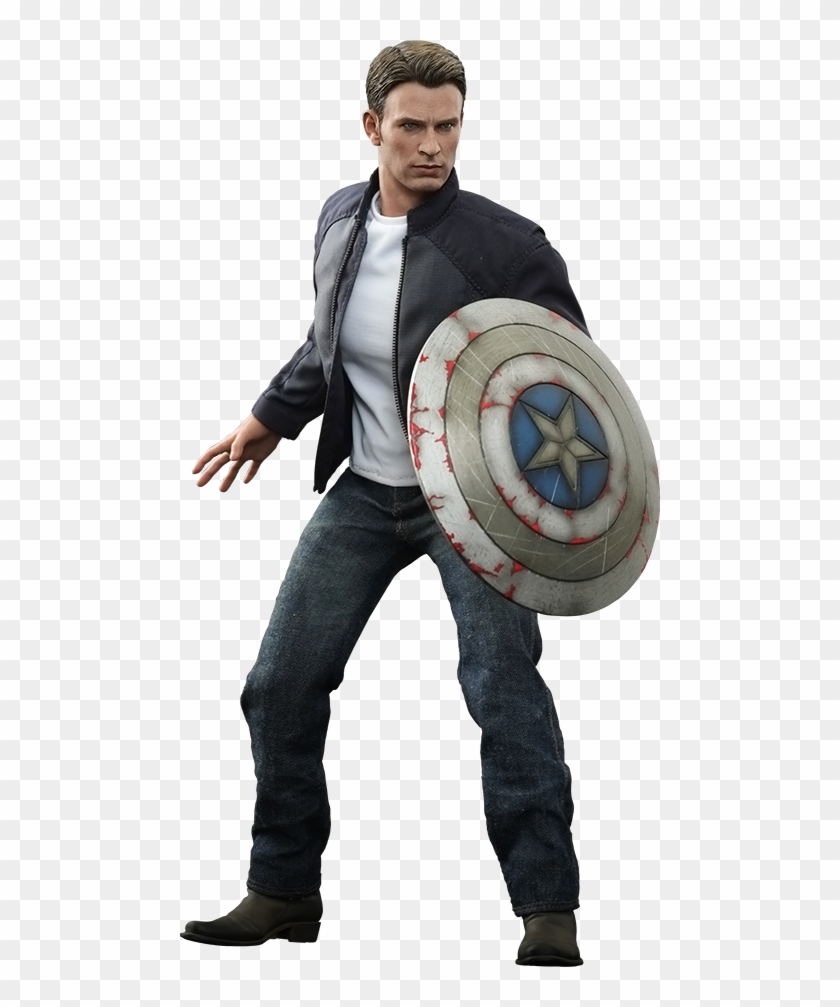 Hot Toys Captain America And Steve Rogers Sixth Scale - Hot Toys Captain America And Steve Rogers Clipart