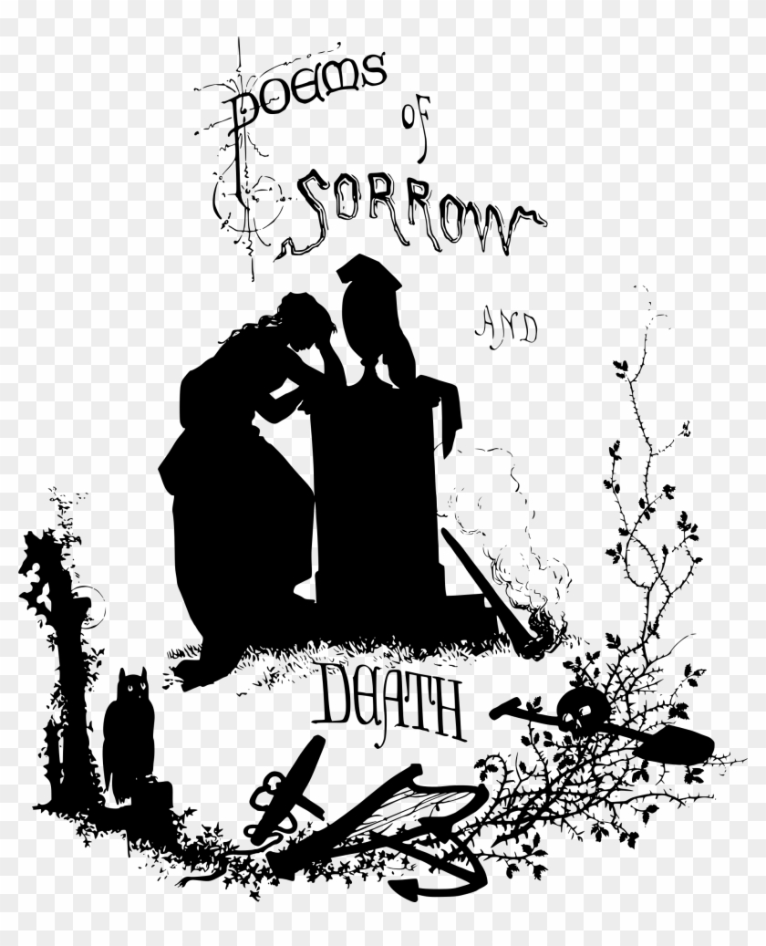 Graphic Transparent Library Poems Of Sorrow And Death - Silhouette Death Clipart #4014944