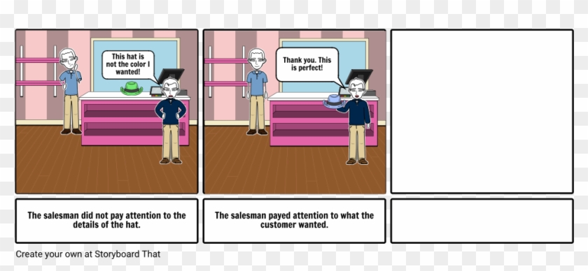 Pat Attention To Detail Storyboard - Cartoon Clipart #4015314