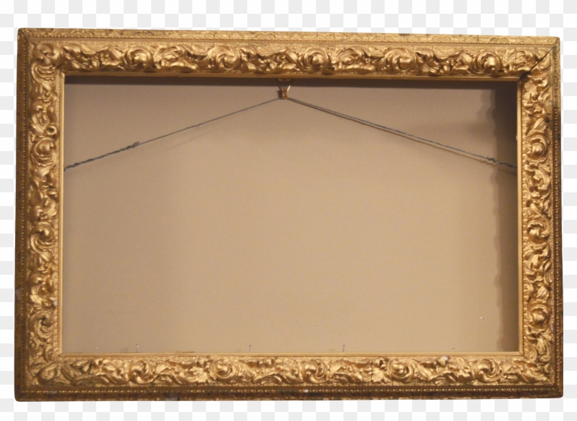 Antique Wood Frame ~ Gesso Gold Gilt ~ Late 1800's - Picture Frame Clipart