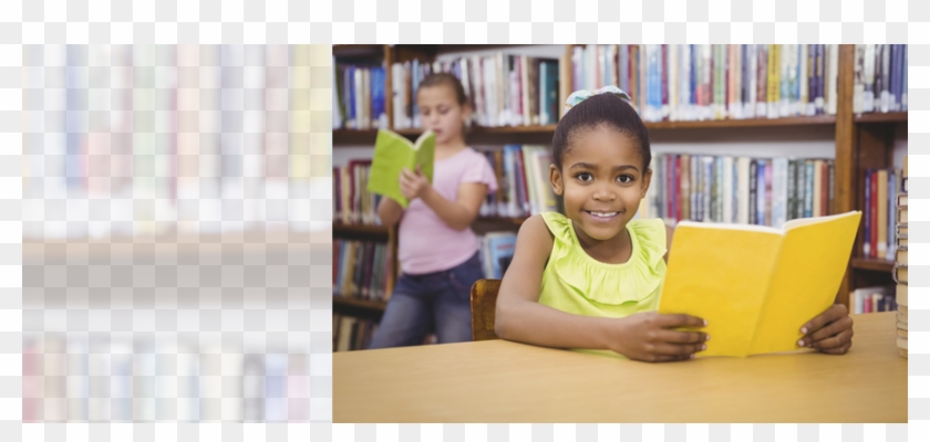 Young Girl Reading In Library Read Book 885×380 - 3rd Grade Child Reading Clipart #4015787