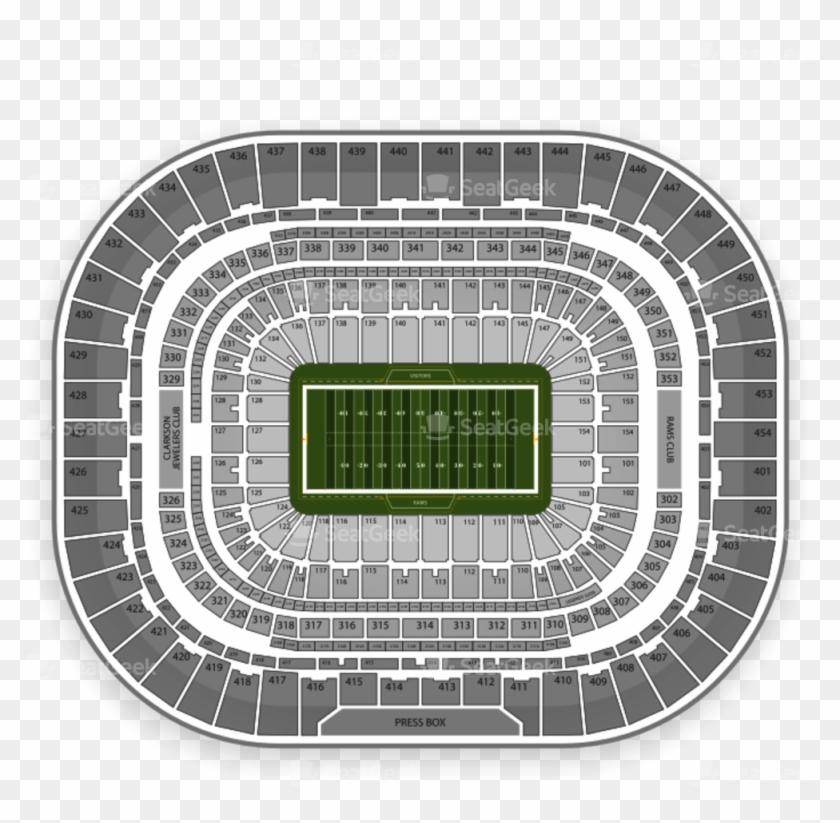 Best Solutions Of Rams Seating Chart Perfect Los Angeles - The Dome At America's Center Clipart