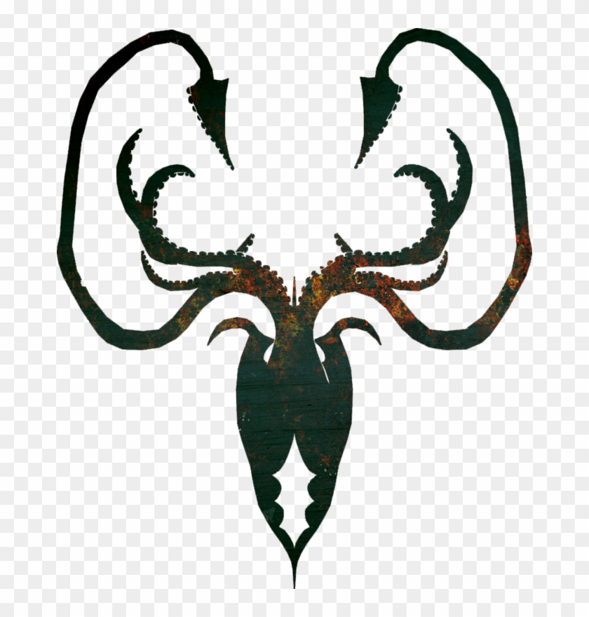 Tyrell Arryn Theon House Greyjoy Sigil Stark Clipart - Game Of Thrones Logo Greyjoy - Png Download