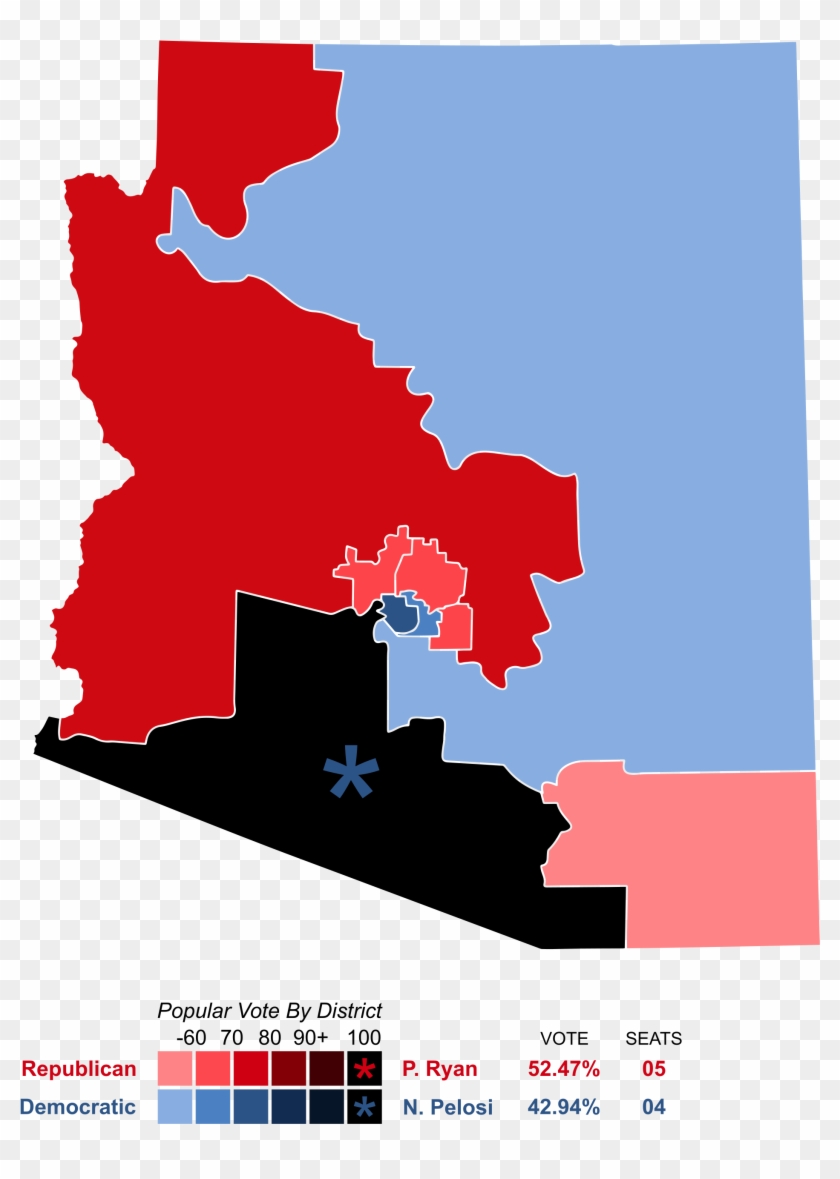 United States House Of Representatives Election - Arizona Congressional Districts Clipart #4017686