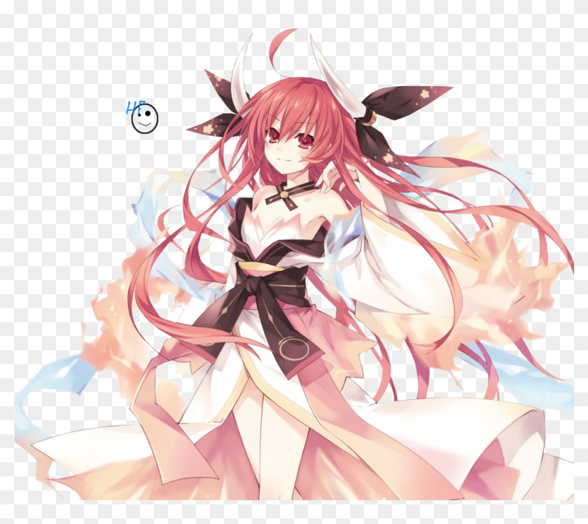 Fire Girl From Date Alive - Itsuka Kotori Render Clipart #4017711