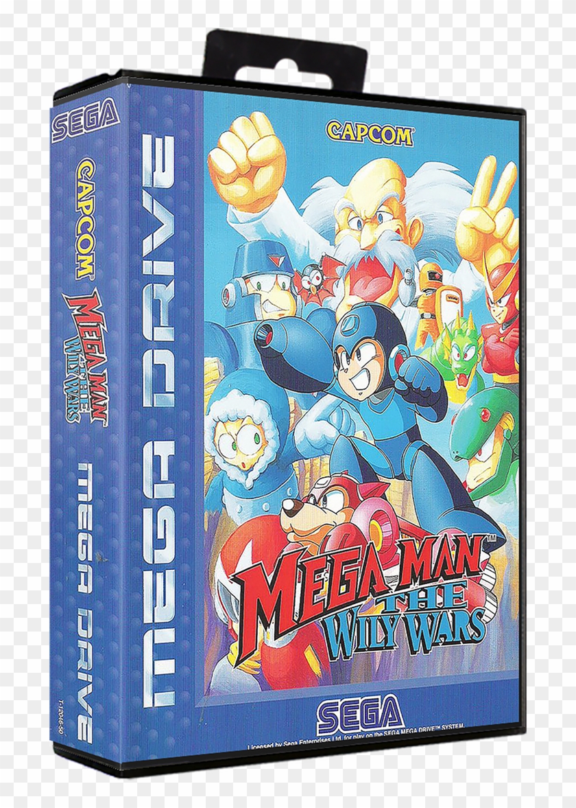 Mega Man - Megaman The Wily Wars Sega Cover Clipart #4017999