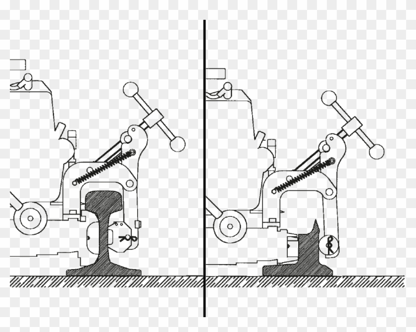 However Removal From The Rail Can Be Quickly Achieved - Machine Tool Clipart