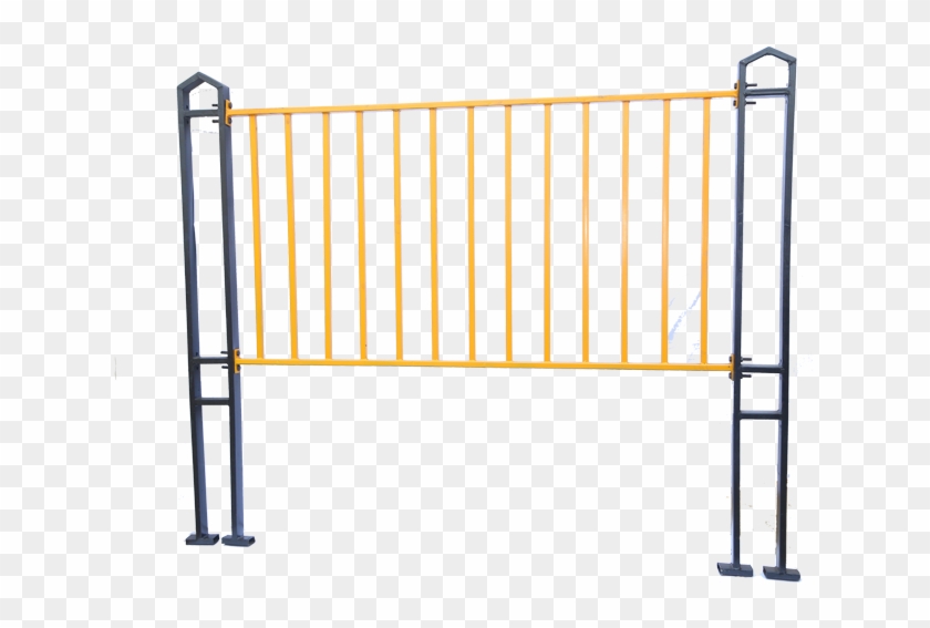 Pedestrain Guard Rail For Road Side - Handrail Clipart #4018165