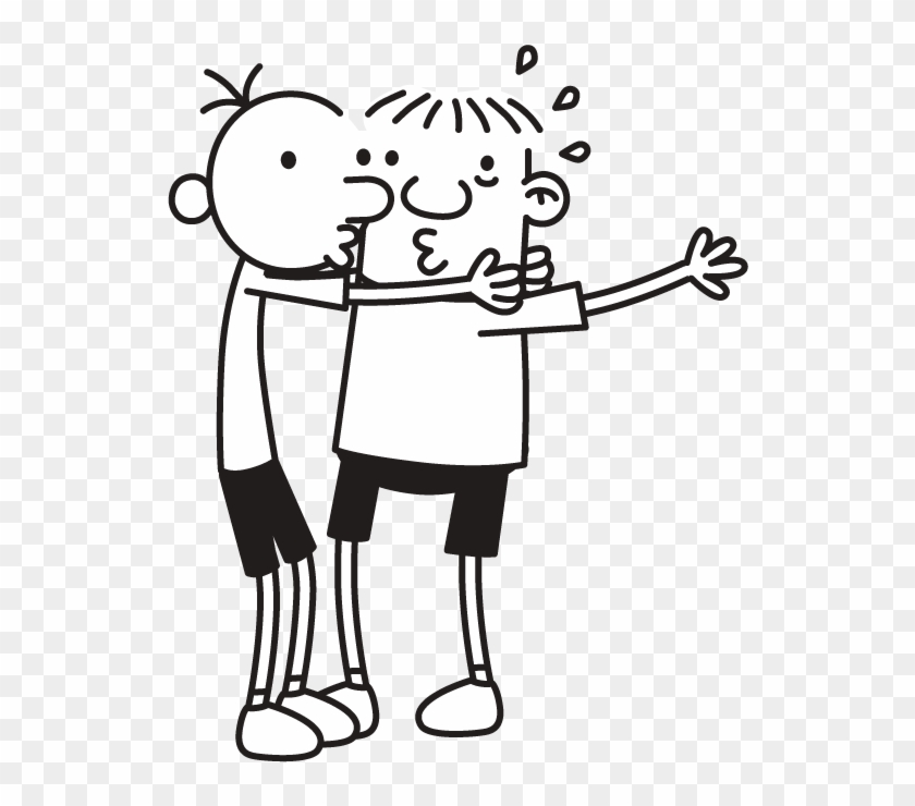 Better Greg And Rowley Kiszing Clipart - Greg Heffley And Rowley Jefferson - Png Download #4018247