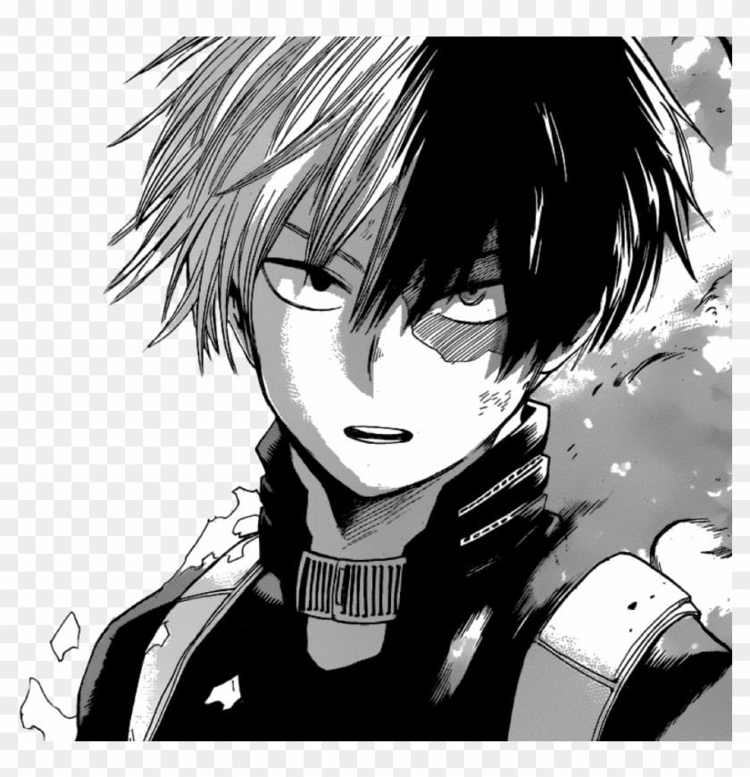 “todoroki Shouto Chapter - Todoroki Shouto Manga Caps Clipart