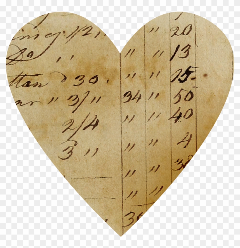 Ledger Paper Heart - Going Gets Tough In Love Quotes Clipart