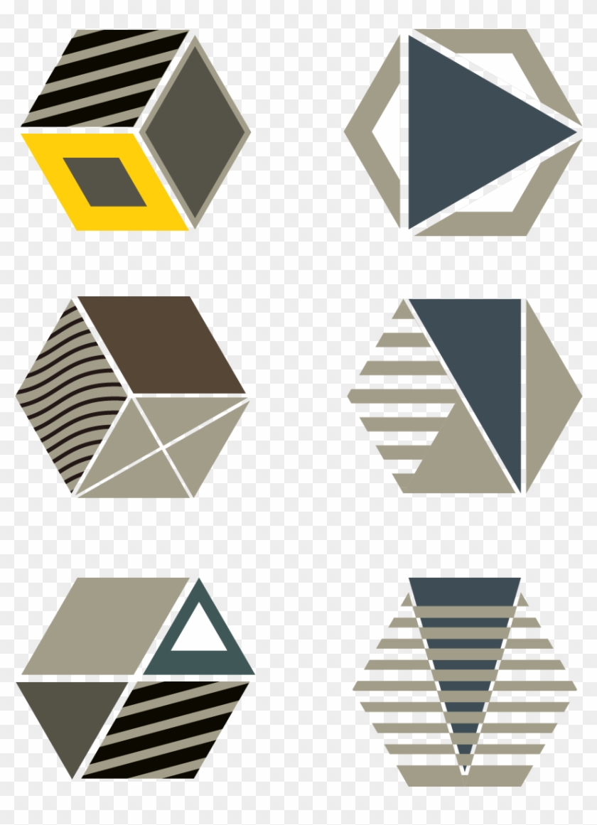 Hexagons Patterns Decorations Lines Png And Vector - Hexagon Clipart