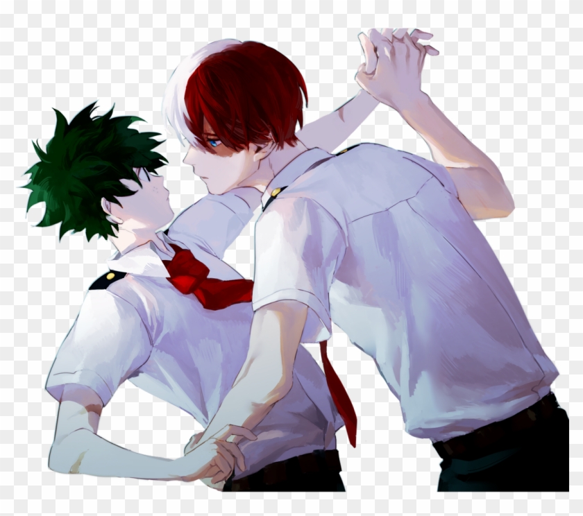 Boku No Hero Academia - Todoroki And Midoriya Transparent Clipart #4019227